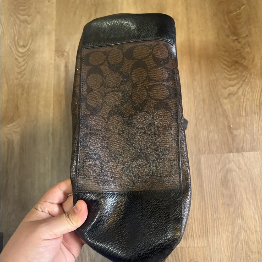 Coach Black and Brown Signature Tote - Picture 2 of 7